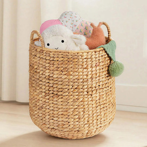 Panier de rangement pour linge en jacinthe d'eau avec poignées pour la décoration et l'organisation - Product Image 5