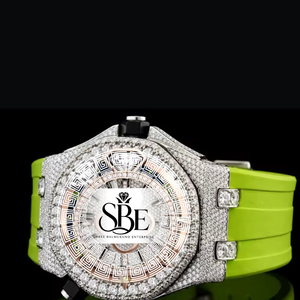 Montre chronographe de luxe pour homme de haute qualité, boîtier carré, bracelet en acier inoxydable, mouvement à quartz 41 mm, analogique, verre saphir - Product Image 2