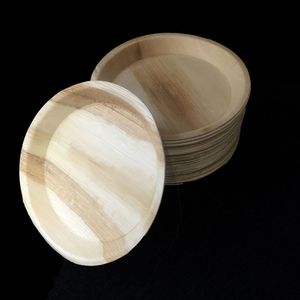 Plato de Hoja de Palma de Areca Natural, Ecológico, No Tóxico, Desechable, Biodegradable, Diseño Clásico, Ligero - Product Image 1