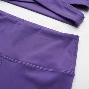 Custom Seamless Two Piece Womens Yoga Set Active Fitness Sports Wear Solid <b>Pattern</b> <b>Legging</b> Brand Gym Activewear Gears - Product Image 5