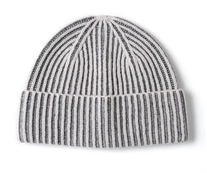 หมวกไหมพรมถักลายทางแนวตั้งสีสันผสมผสานแบบกำหนดเอง อุ่นสบายสำหรับฤดูหนาว พร้อมขอบพับได้ เหมาะสำหรับกิจกรรมกลางแจ้ง - Product Image 6