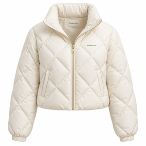 Chaquetas Cortas de Invierno para Mujer, Estilo Personalizado 2026, Chaqueta Acolchada de Manga Larga, OEM - Product Image 1