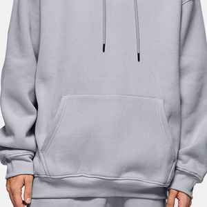 Hoodie ample et stylé en coton molletonné épais de haute qualité, uni, personnalisable, unisexe, streetwear - Product Image 4