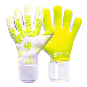 Gants de gardien de but de football de qualité supérieure, 4 mm, Latrex allemand, dos en silicone injecté, hybride, design personnalisé, caoutchouc T-Tab - Product Image 1