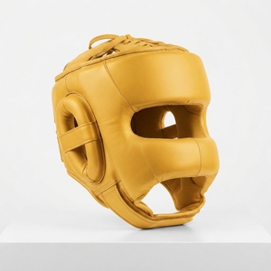 Protector de Cabeza de Boxeo Unisex de Cuero PU, Casco Protector con Cordones y Cara Abierta para Adultos, Uso Universal - Product Image 5
