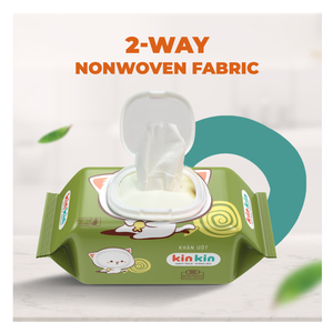 Lingettes humides antibactériennes Kinkin du Vietnam, 30 lingettes, lingettes pour bébés de qualité supérieure, écologiques, extra douces, non tissées, lingettes nettoyantes en vrac - Product Image 3