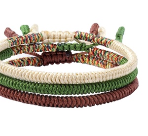 Handmade Buddhist Tibetan Braided bracelet <b>for</b> <b>men</b> and women Nautical Rope Bracelet, Surfer Bracelet - Product Image 1