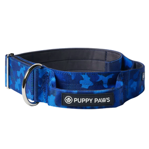 Comfort Control Dog Collar Black Padded Adjustable Heavy Duty Nylon Training Walking Collar with Handle - Product Image 2