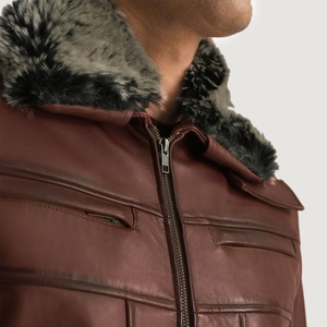 Nouvelle arrivée : veste en cuir de motard élégante et tendance pour homme, best-seller, avec des matériaux confortables et de qualité supérieure, en vente. - Product Image 6