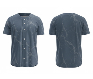 เสื้อเบสบอลแฟชั่นแบบซับลิเมชั่น – เสื้อกีฬาทีมที่สวมใส่สบายพร้อมโลโก้และหมายเลขแบบกำหนดเอง |   ฐานผ้าโพลีเอสเตอร์ที่ระบายอากาศได้ดี - Product Image 1