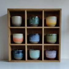 Wooden Coat Rack Stand Geometric Three-Layer Rustic <b>Storage</b> Holder for Living Room - Product Image 3
