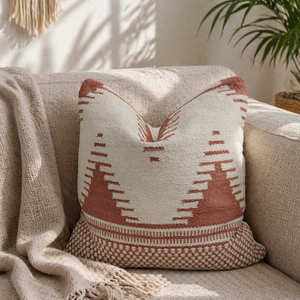 Funda de Cojín Kilim Vintage Colorida con Patrón de Diamantes del Suroeste para Sofá, Decoración de Estilo Bohemio y Global - Product Image 2