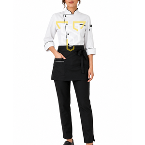 Uniforme de chef unisexe moderne, vêtements de travail respirants pour la cuisine, ensemble pour le personnel des restaurants, des hôtels et de la restauration - Product Image 1
