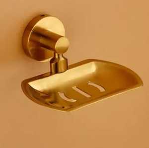 Modern Brass Soap Dish Holder Wall Mounted Metal Soap Saver Rack Gold Bathroom Countertop <b>Storage</b> Tray <b>Bath</b> Accessories - Product Image 3