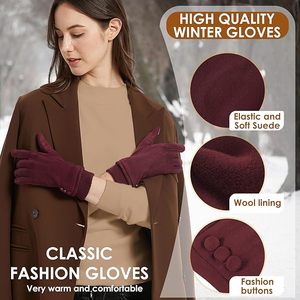 Womens <b>Gloves</b> Winter <b>Touch</b> <b>Screen</b> Texting Phone Windproof <b>Gloves</b> for Women Fleece Lined Thick Warm <b>Gloves</b> - Product Image 2