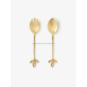 Luxury <b>Spoons</b> <b>Sets</b> Reusable Metal Dishwasher Safe Salad <b>Spoon</b> & <b>Fork</b> Serving <b>Sets</b> Eco Friendly & Non Toxic - Product Image 5