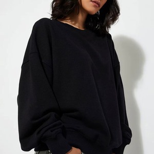 Custom Women Sweatshirt Logo Pullover Casual Streetwear Wholesale OEM Private Label Bulk Order <b>Winter</b> <b>Top</b> Solid Color 100% - Product Image 4