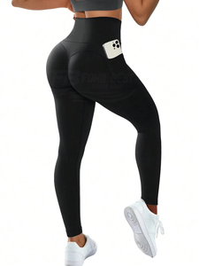 Shorts de Yoga con Logo Personalizado para Mujer, Pantalones Cortos Deportivos para Gimnasio, Ropa Deportiva sin Costuras, Cintura Elástica, Diseño a Cuadros, para Entrenamiento y Running - Product Image 6