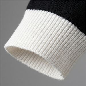 Black <b>Red</b> Knitted <b>Cardigan</b> Crew Neck Casual <b>Cardigan</b> Full Sleeve Button Closure Winter 100% Cotton Knitted Sweater - Product Image 4