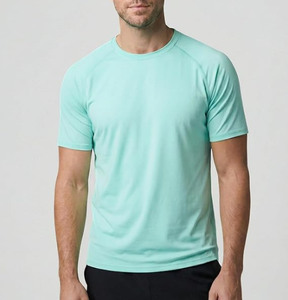 Camiseta para hombre, camiseta gris con estampado geométrico, camiseta deportiva de secado rápido para hombre, camiseta deportiva con cuello en V, camiseta deportiva de manga corta para hombre - Product Image 5