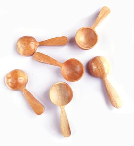 Cuchara de Té de Madera Hecha a Mano, Cuchara Rústica para Especias y Azúcar, Suministro Global de Exportación al por Mayor - Product Image 1