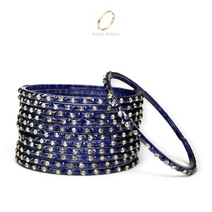 Bracelets tendance en perles de verre bleu cachemire en forme de goutte de pluie, directement de l'usine, pour femmes, pour les mariages et les occasions festives, à prix de gros - Product Image 3