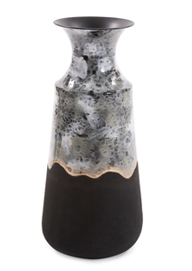 Florero de hierro con acabado dorado de estilo antiguo para decoración del hogar real bohemio victoriano con detalles exquisitos para uso en el suelo - Product Image 2