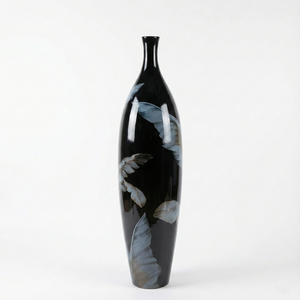 Modern Home Decor Metal Glass <b>Floor</b> Vase Pair Luxury Design Lids Customized Colors Wedding Centerpiece Entryway High-End Tall - Product Image 3