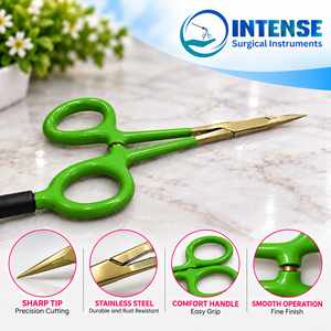 Alicates Profesionales para Joyería con Mango Verde, Acero Inoxidable, Punta Fina, Herramienta Eléctrica para Joyería - Product Image 1