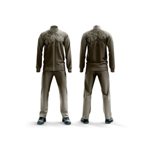 Men's Purple Gradient 2-in-1 Plus Size Tracksuit Half-<b>Zip</b> Stand Collar Sweatshirt Pants Set Casual Sportswear Winter Wear - Product Image 6