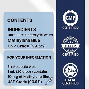 OEM Azul de Metileno 1% en Gotas Líquidas, Solución Concentrada, Fabricante a Granel de Marca Privada - Product Image 3