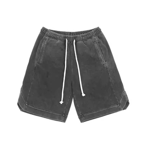 Shorts de mujer con lavado ácido, personalizables con logo, de buena calidad - Product Image 5