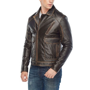 Chaquetas de Cuero Genuino para Hombre Totalmente Personalizadas, Hechas con Materiales de la Mejor Calidad, Chaqueta de Cuero a Precio Económico - Product Image 1