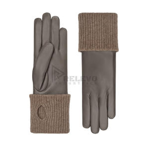 Gants longs en fourrure pour femmes de haute qualité, accessoires de mode d'hiver, fournisseur, faible MOQ - Product Image 1