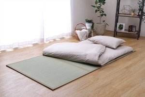 IKEHIKO Natural Japanese Igusa Eco-friendly Jacquard Machine Made <b>Cushioned</b> Non-Slip Stain Resistant 1.2cm Thick Oriental Prayer - Product Image 5