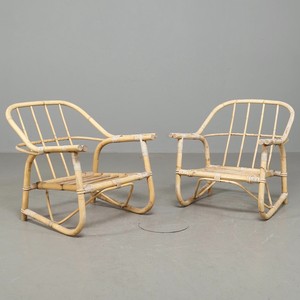 Accent chair for home decoration set of 2 rattan lounge sofa eco friendly cane bench sofas - Product Image 1