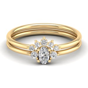 Anillos de Compromiso y Boda de Diseño Clásico con Moissanita Certificada GRA en Oro Sólido de 14K, Precio de Fábrica REYES, para Mujer - Product Image 6