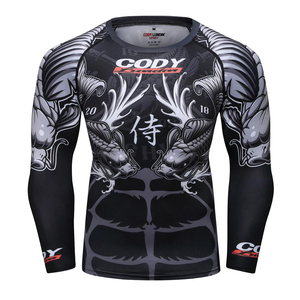 ชุดรัชการ์ด MMA แบบสั่งทำพิเศษ พิมพ์ลายแบบ Sublimation เต็มตัว สำหรับ BJJ ศิลปะการต่อสู้ ออกแบบเฉพาะบุคคล สำหรับการฝึกซ้อมและการแข่งขัน - Product Image 2