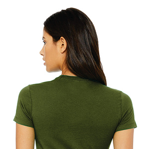 Camiseta corta de manga corta de color sólido de alta calidad al por mayor, transpirable, para mujer, top corto para damas. - Product Image 4