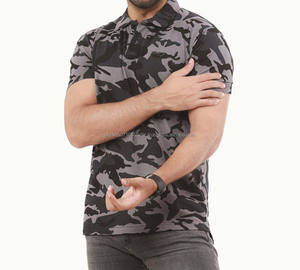 OEM Custom Made by Professional Polo à manches courtes pour hommes avec une couleur unie et une texture parfaite pour l'été anti-rétrécissement - Product Image 4