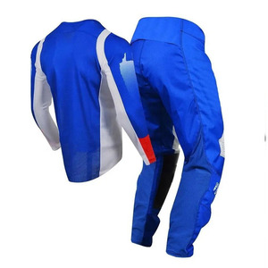 Combinaison de course moto pour homme, ensemble maillot et pantalon à manches longues, rose et noir, impression par transfert thermique, % polyester, anti-UV, séchage rapide, toutes saisons - Product Image 3