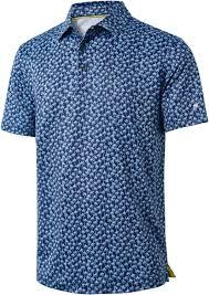 T-shirt de golf respirant à manches courtes en polyester pour homme, coupe ajustée, avec bordures contrastées, de Micah Corporation, vente en gros - Product Image 2