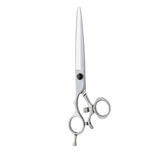 High Quality Ergonomic Swivel Thumb Hair Cutting <b>Shears</b> Silver Professional Barber Salon Scissors Razor Sharp Edge - Product Image 1