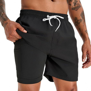 Quick Dry 100% Cotton Casual Mid Knitted Front <b>Compression</b> Liner Board <b>Shorts</b> for <b>Men</b> Stretch Swim Surf Beach Athletic <b>Shorts</b> - Product Image 4