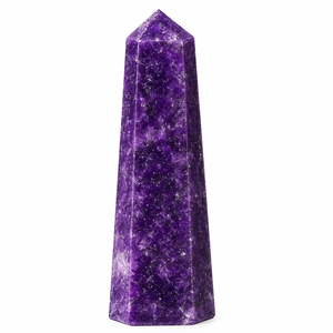 Obélisque en pierre précieuse polie de qualité supérieure, violet, 3-4 pouces, sculpté à la main, Feng Shui, vente en gros, cristal en vrac - Product Image 3
