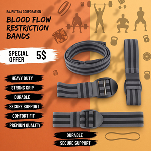 Bandes de restriction du flux sanguin pour musculation, entraînement des bras, exercices des biceps, bandes d'occlusion du flux sanguin - Product Image 1