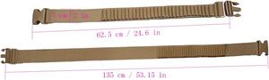 Ceinture bandolier robuste en nylon MOLLE réglable et polyvalente avec pochettes pour sports de plein air et tir, grossissement 10x - Product Image 6