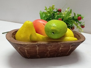 ชามไม้ขนาดเล็กงานแฮนด์เมดสุดหรูภาชนะใส่เทียนสำหรับงานแต่งงานทรงรีวอลนัทสีเข้มทำด้วยมือ2023เทศกาลวันหยุด - Product Image 6