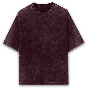 Camiseta Unisex de Manga Corta con Lavado Ácido, 100% Algodón Tejido, Oversize, Estampado Ecológico - Product Image 4