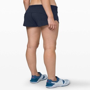 Shorts Deportivos Antideslizantes para Mujer, Shorts Deportivos Negros con Cintura Ajustable con Cordón, Corte Holgado, Cintura Media, con Ribete Blanco - Product Image 6